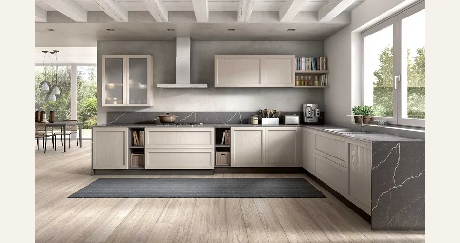 Perché una cucina ad angolo conviene: spazio, allacci e libertà di stile (foto Cucina GM Cucine Class 03)