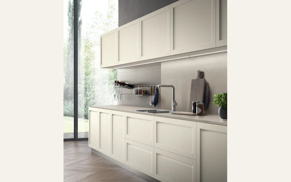 Laccato, opaco o lucido: finiture e materiali delle ante (foto Cucina Scavolini Carattere 07)
