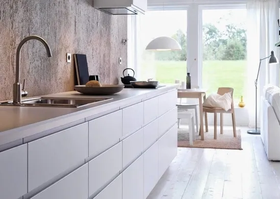 Una cucina dal design lineare