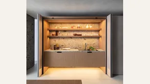 Cucina a scomparsa (foto Cucina monoblocco Euromobil Lain Project 2)