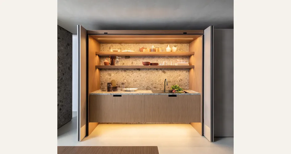 Cucina a scomparsa (foto Cucina monoblocco Euromobil Lain Project 2)