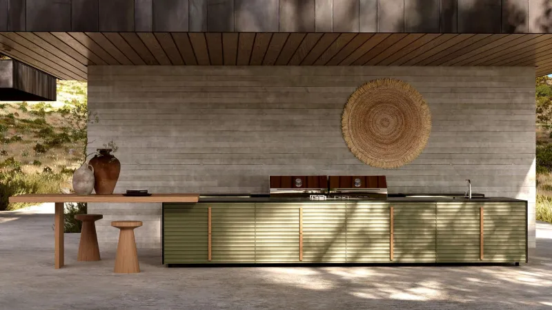 Exteta - Amalfi Kitchen, in acciaio e alluminio