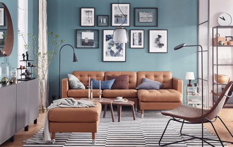 Landskrona di Ikea è un divano in pelle a 3 posti
