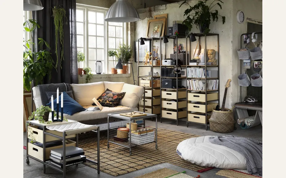 Ekebol è il divano Ikea 3 posti in stile industriale