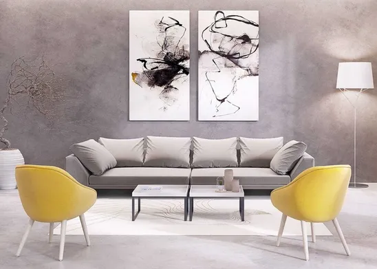 Quadro moderno nel soggiorno