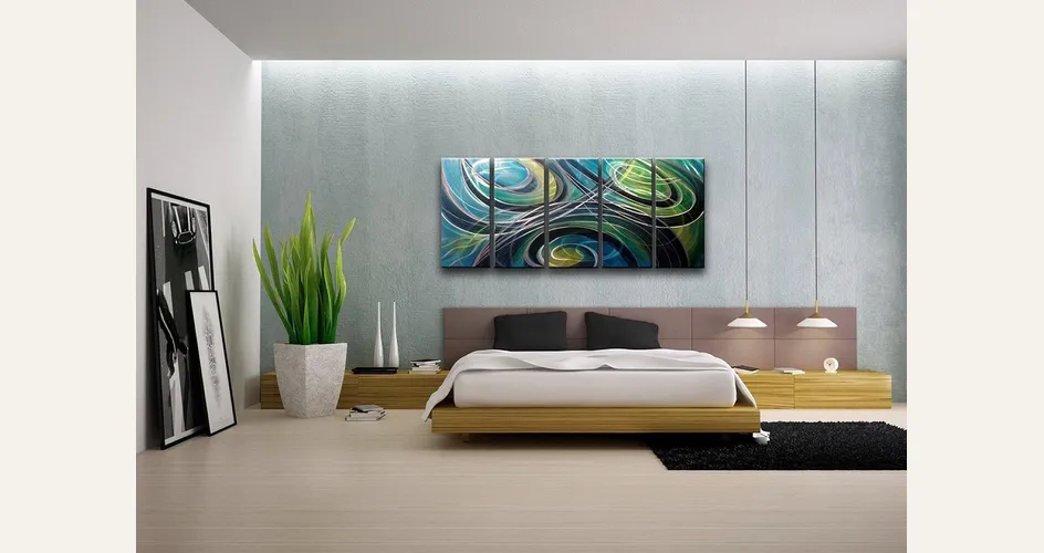 Quadro moderno nella camera da letto