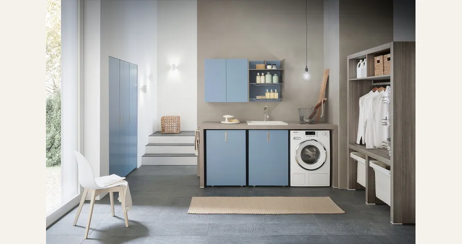 Consumi, programmi e budget: dove conviene spendere (foto Lavatrice Azzurra Lime Wash 01)