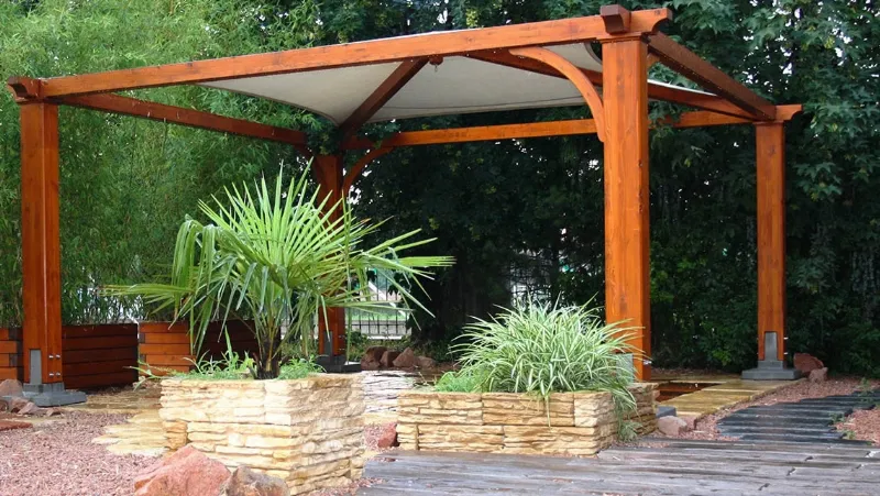 Vela, gazebo in legno di Proverbio Outdoor Design