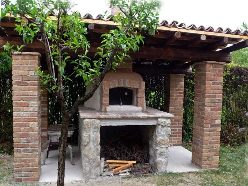 Un barbecue in muratura