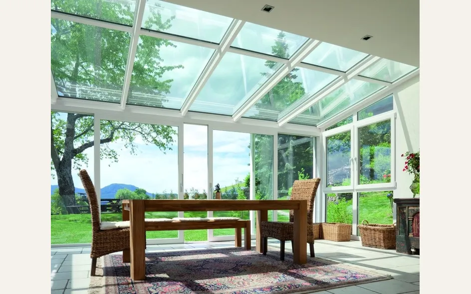 Veranda Finstral in pvc