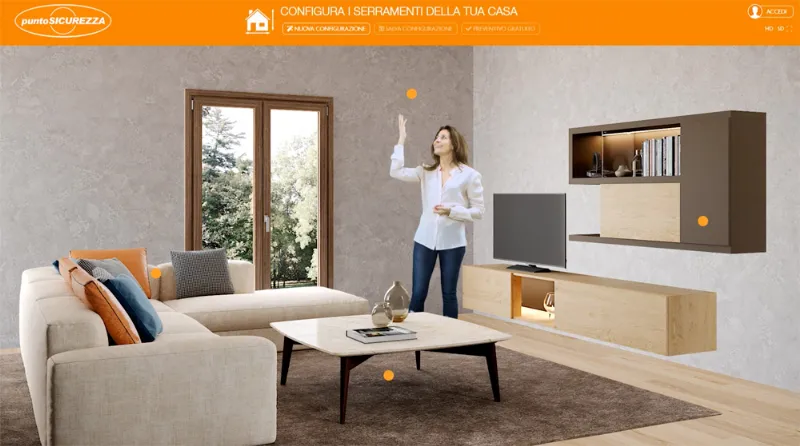 Configuratore per finestre di Punto Sicurezza Casa