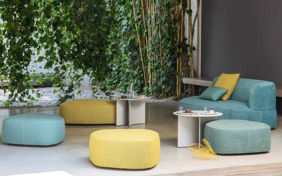 Collezione Pierre di Flou - Divani e pouf da giardino