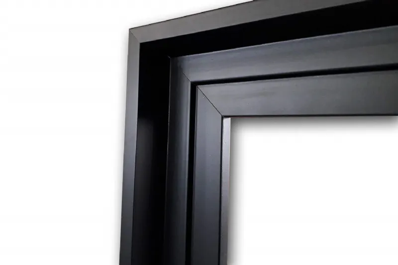 Cornice profonda in legno di colore nero