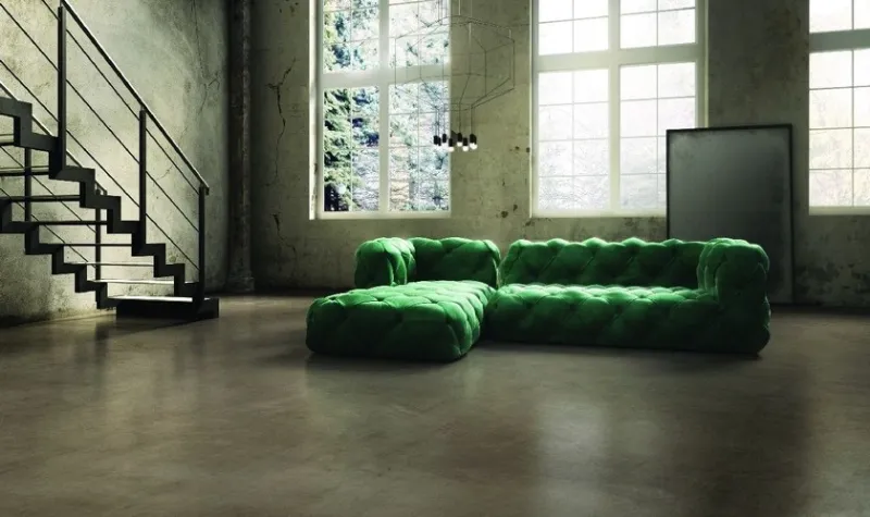 Spazioresina – Litokol, pavimento in resina texture spatolata effetto chiaroscuro