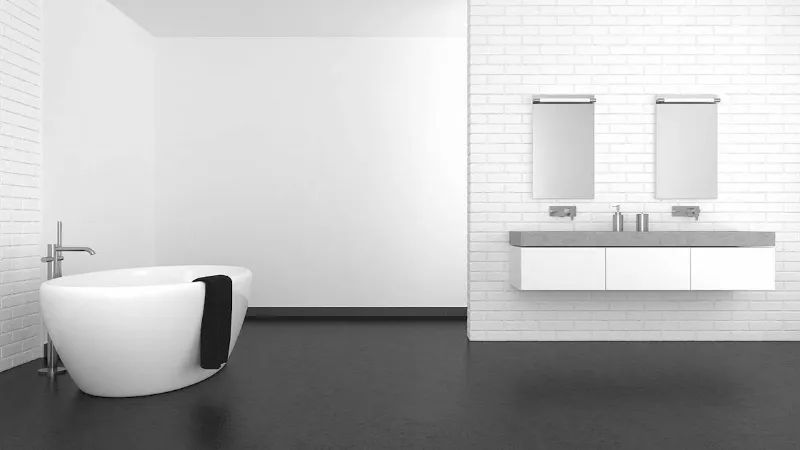 Effetto uniforme e massima funzionalità coi pavimenti in resina nel bagno