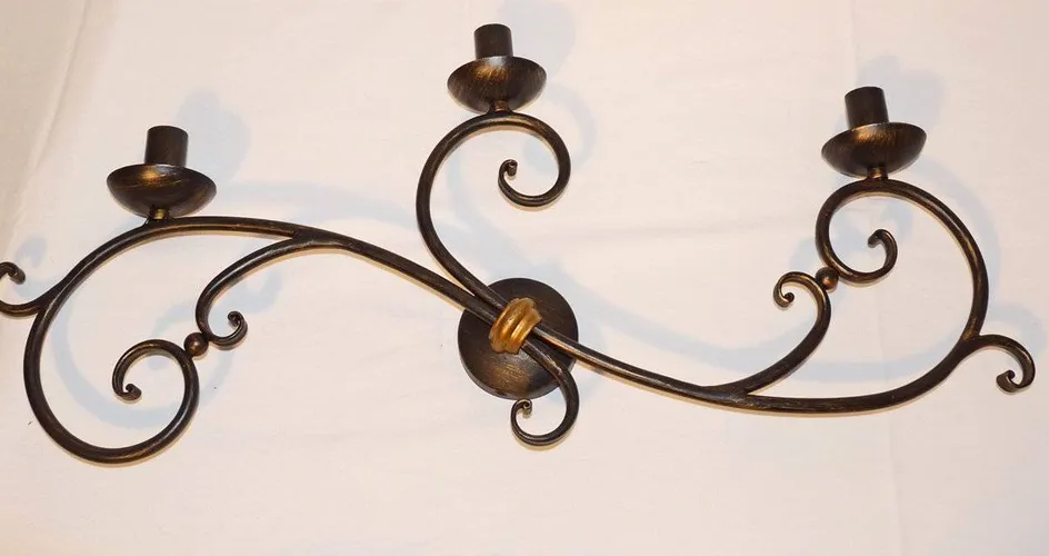 Marche applique in ferro battuto