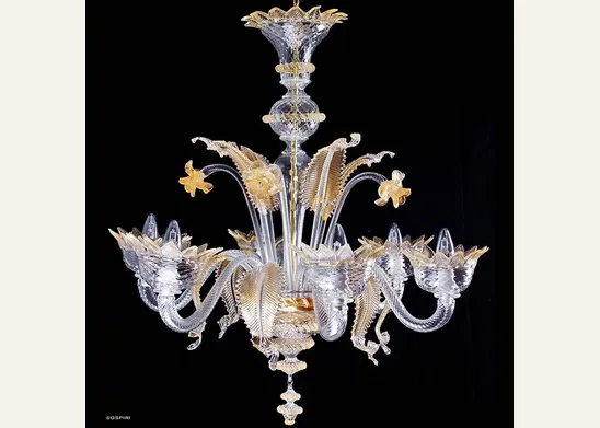 Lampadario in vetro di murano
