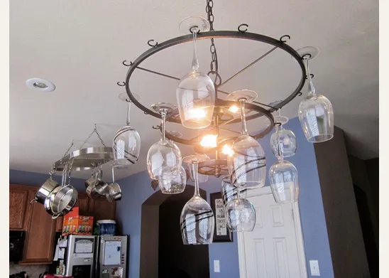 Lampadari fai da te cucina vetro