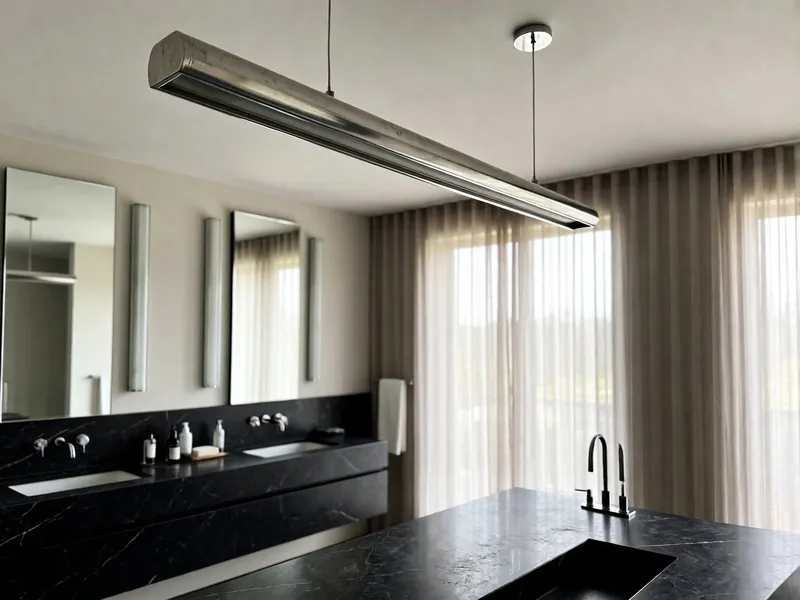 Posizionamento e altezza del lampadario moderno bagno