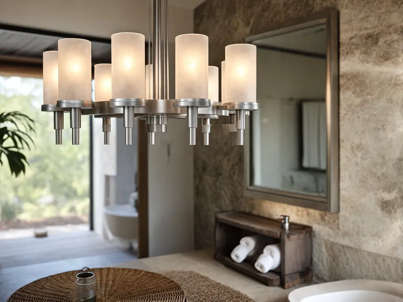 Scelta della luce per il lampadario moderno bagno