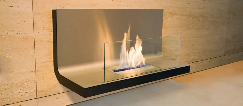 Caminetto Wall Flame di Radius Design