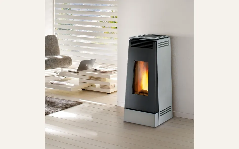 stufa pellet moderna senza canna fumaria