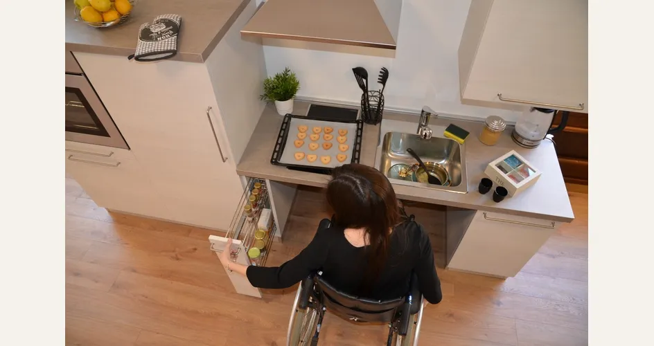 Cucina accessibile per disabili
