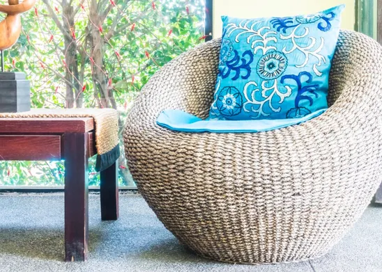 Poltroncina da giardino in rattan
