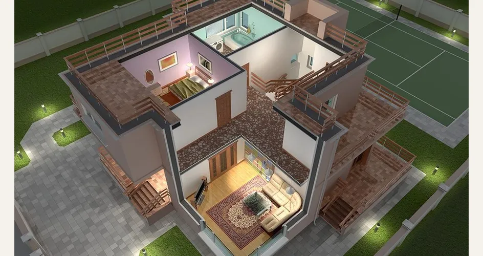 Un intero progetto definito con Home Design 3D