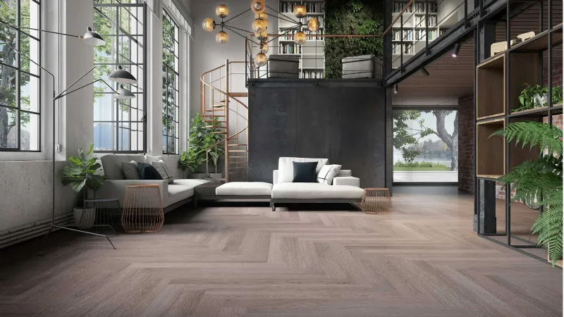 Parquet rovere Grigio Marino - spina italiana 140 di Listone Giordano