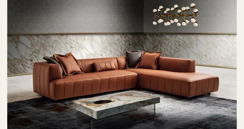 Divano in pelle Roxy di Gurian