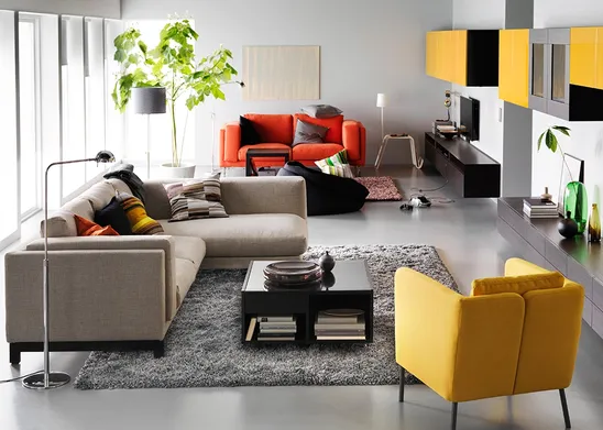Salotto Ikea con divani Nockeby