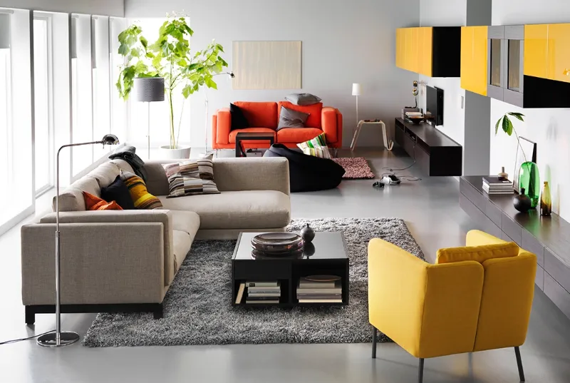 Salotto Ikea con divani Nockeby