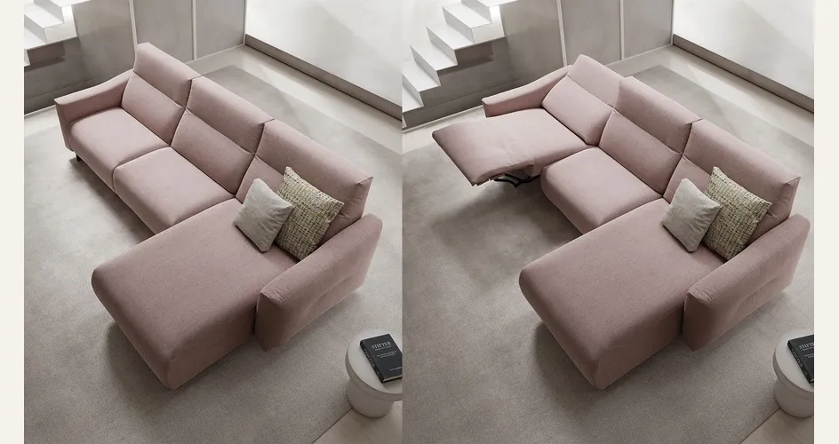 Doimo Salotti - Samuel, disponibile con meccanismo relax elettrico