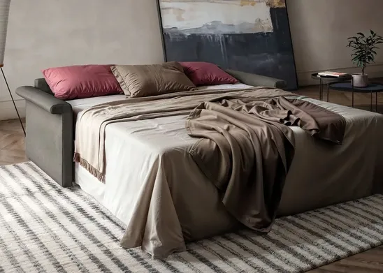 Doimo Salotti - Titus, divano letto matrimoniale con materasso alto 18 cm