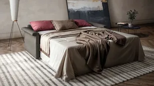 Doimo Salotti - Titus, divano letto matrimoniale con materasso alto 18 cm