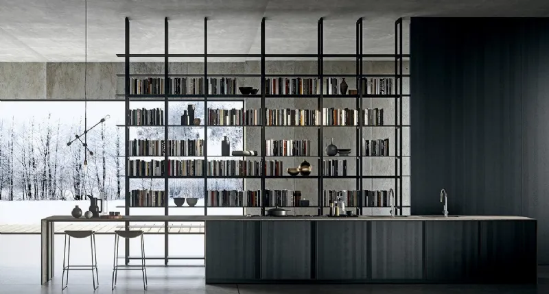 Libreria bifacciale Blade Living di Modulnova