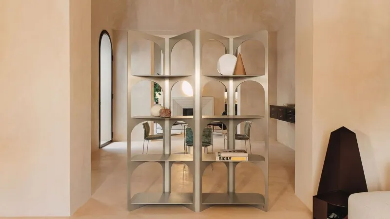 Second-Studio - Arcus: libreria autoportante a giorno