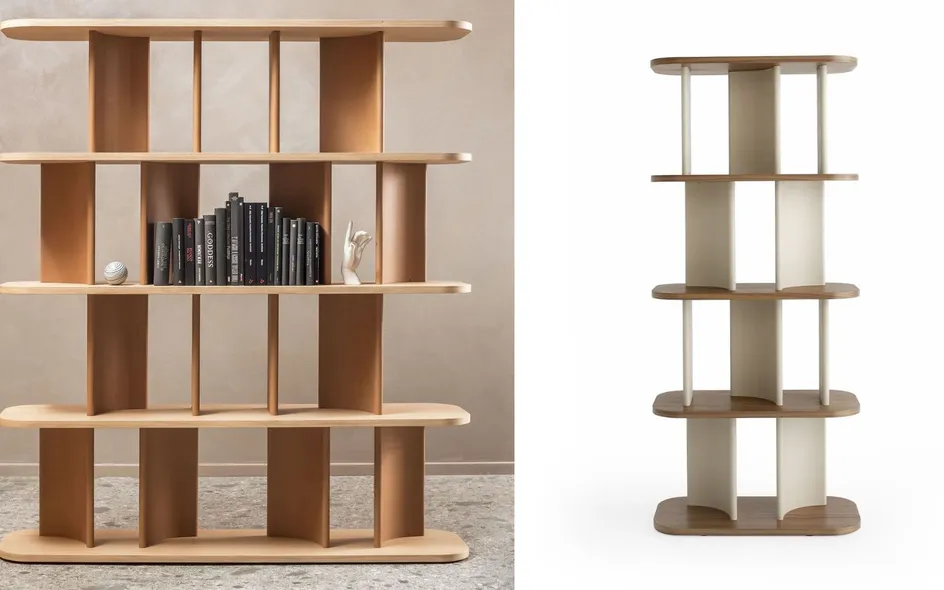 Morica Design - Parentesi: libreria fissa autoportante