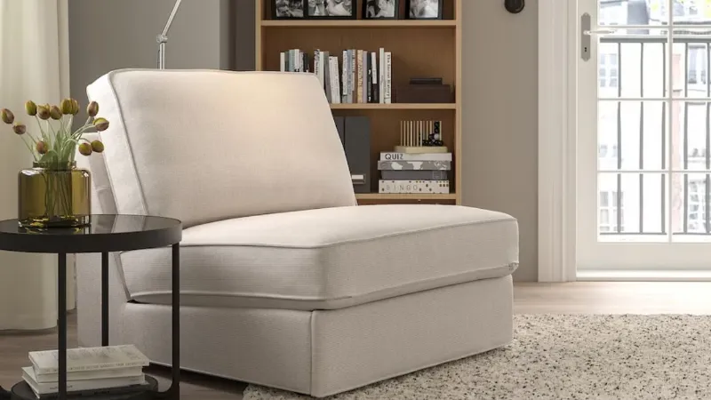 Kivik, poltrona letto a 1 posto, Tresund beige chiaro di Ikea