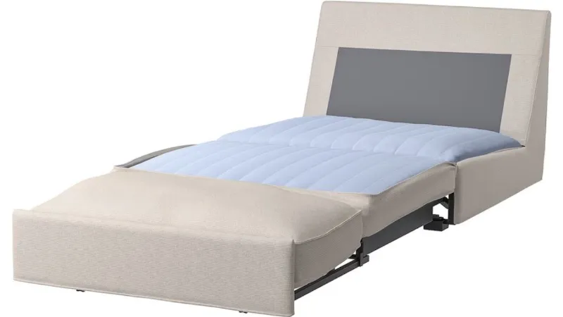 Kivik, poltrona letto a 1 posto, Tresund beige chiaro di Ikea