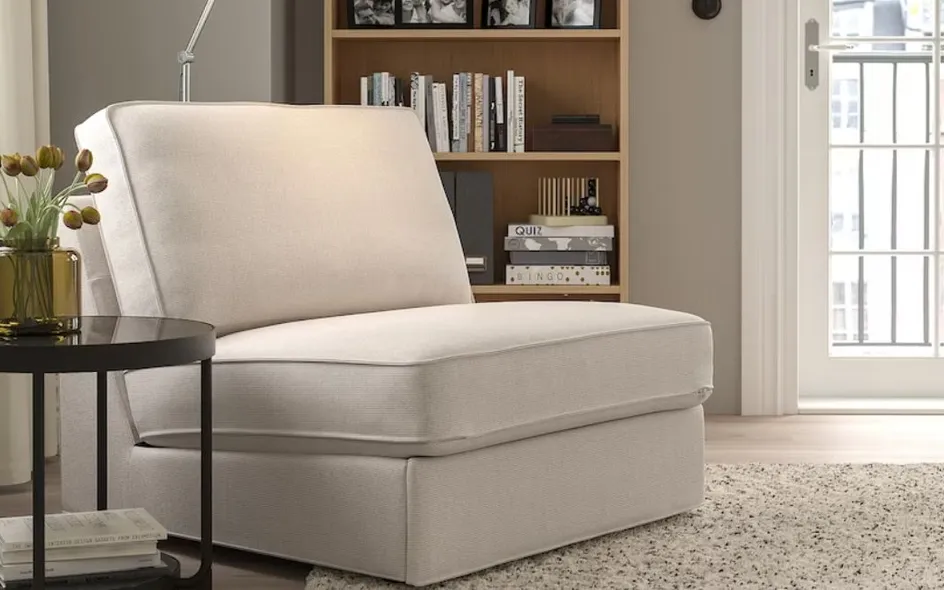 Kivik, poltrona letto a 1 posto, Tresund beige chiaro di Ikea