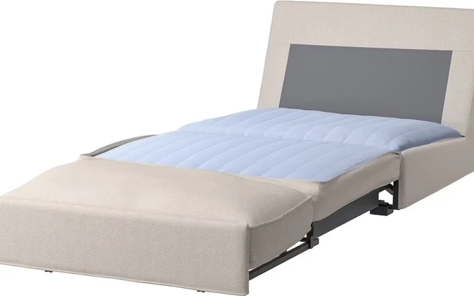 Kivik, poltrona letto a 1 posto, Tresund beige chiaro di Ikea