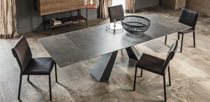 Tavolo allungabile moderno in vetro