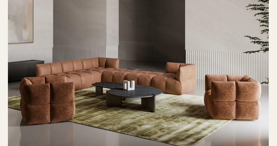 Flatiron coffee table di Bonaldo