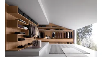 Cabina armadio per mansarda 