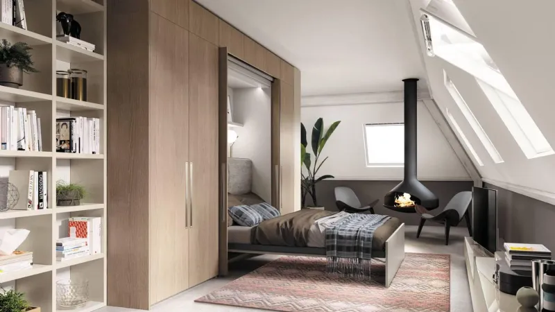 Composizione con letto a scomparsa BoxLife di Scavolini