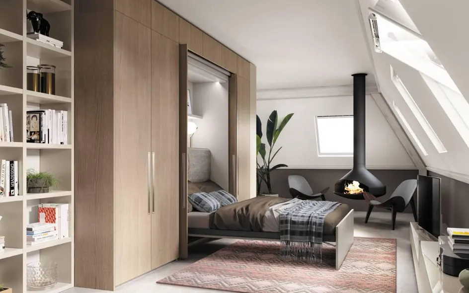 Composizione con letto a scomparsa BoxLife di Scavolini