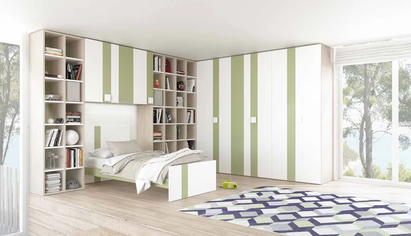Organizzare la zona contenitiva nella cameretta (foto Armadio S75 Open 09)
