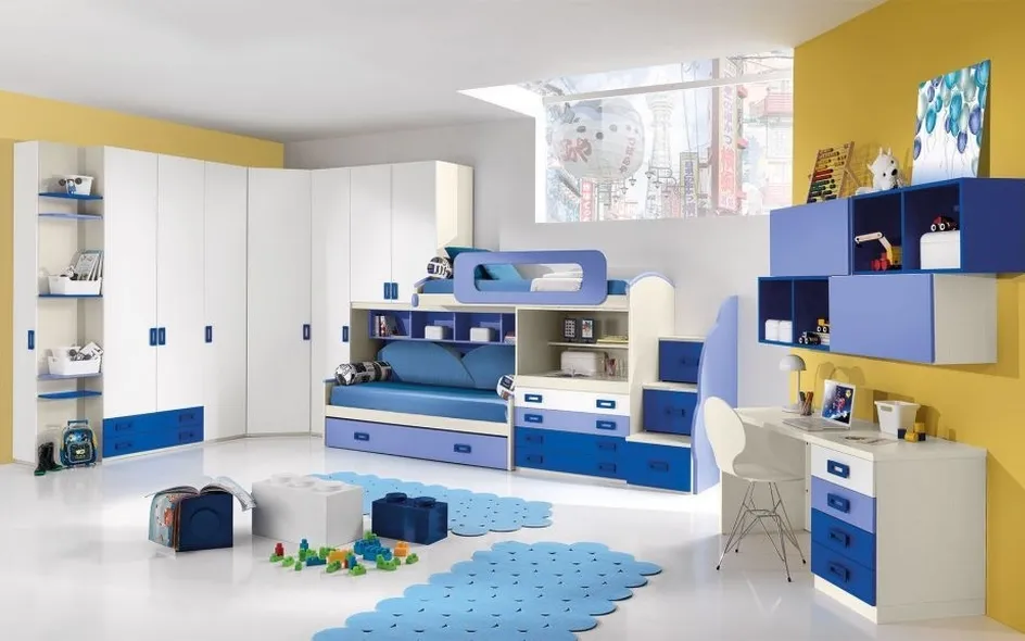 cameretta per bambini colorata